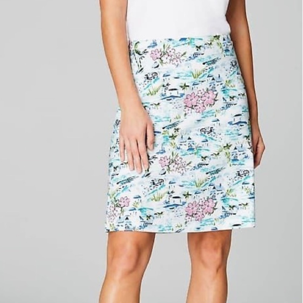 J.Jill Tropical Island Print Skirt size small petite Preowned great condition - Picture 1 of 5